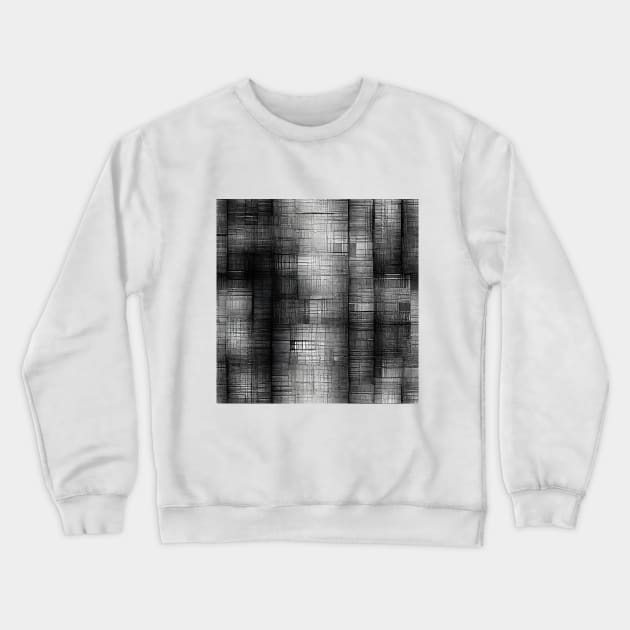 Abstract Black grunge pattern Crewneck Sweatshirt by Anik Arts